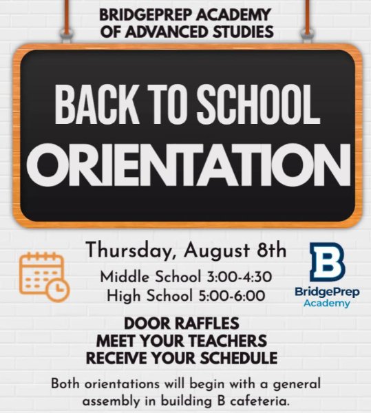 Middle & High School Back to School Orientation