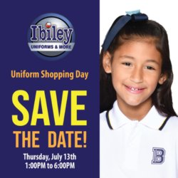 Uniform Sale Sunday, July 12th & 13th 1:00 p.m. - 6:00 p.m.