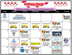 February Activity Calendar